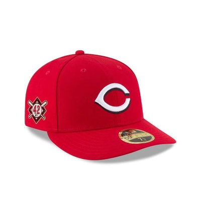 Red Cincinnati Reds Hat - New Era MLB Jackie Robinson Day Low Profile 59FIFTY Fitted Caps USA5172638